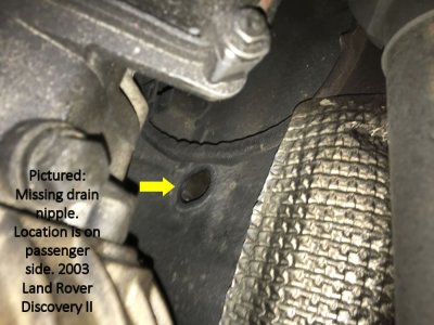 Passenger Side Drain ****** - Land Rover Discovery II.jpg