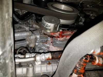 coolant leak lr4 rover pump land range